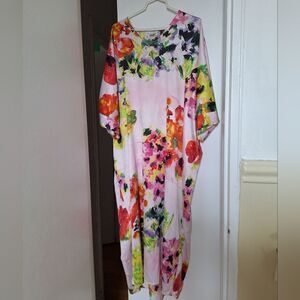 NWOT Natori Floral Multicolor Caftain PJ